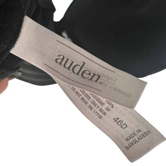 Auden Bra Lightly Lined Strapless Size 46D Black Underwired Removable Straps 46D - Picture 10 of 12